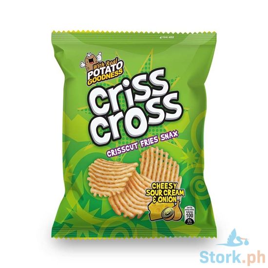 Picture of Criss Cross Crisscut Fries Snax Cheesy Sour Cream & Onion 20g
