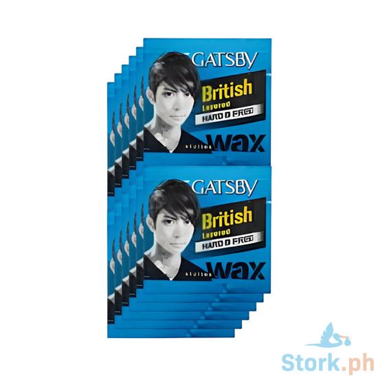 Picture of Gatsby Styling Wax British Layered Hard & Free (6 Packs x 3g)