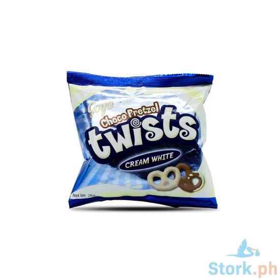 Picture of Goya Pretzel Twist Cream White Chocolate 50g