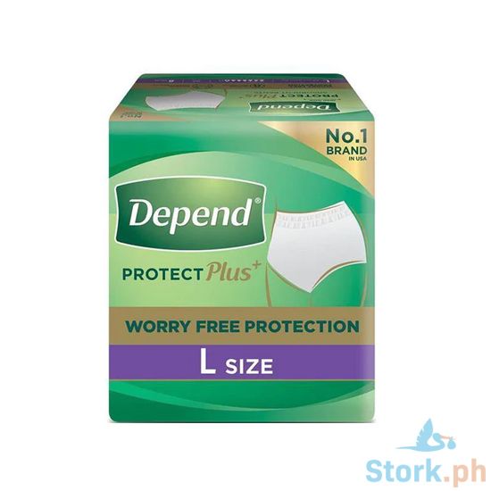 Picture of Depend Protect Plus Pants Large 8s