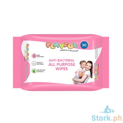 Picture of Primero Playfull Anti-Bacterial All Purpose Wipes 30s