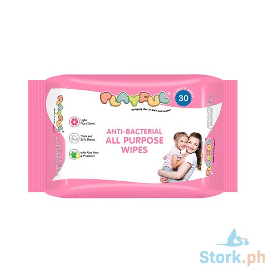 Picture of Primero Playfull Anti-Bacterial All Purpose Wipes 30s