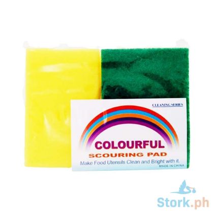 Picture of Colourful Scouring Pad Hit Sponge 2 Pieces