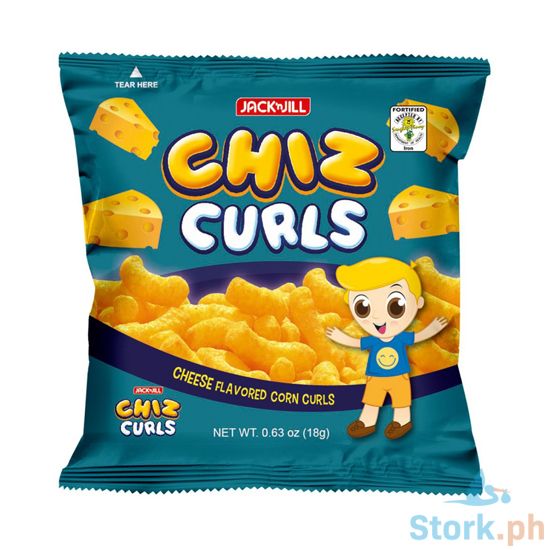 Picture of Jack 'n Jill Chiz Curls Cheese Flavored Corn Curls 18g