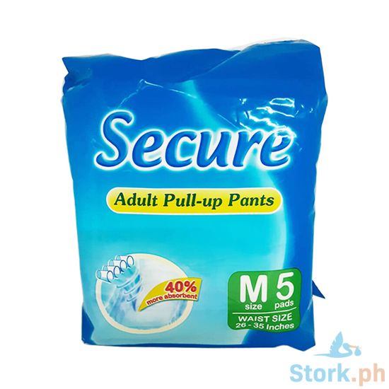 Picture of Secure Pull Up Adult Diaper Medium 5 Pads