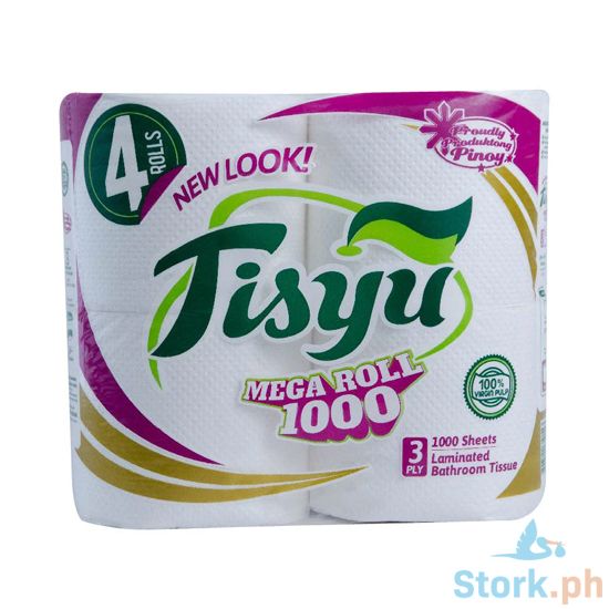 Picture of Tisyu Mega Roll Laminated Bathroom Tissue 3-Ply 1000 Sheets