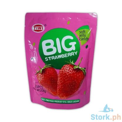 Picture of Tiwi Big Strawberry Soft Jelly Candy 20 Pieces 208g