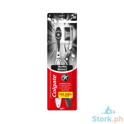 Picture of Colgate Classic Toothbrush Max Charcoal 2Pk Soft