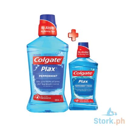 Picture of Colgate Plax Peppermint Mouthwash 500ml + 250ml