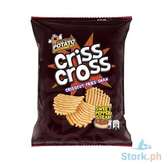 Picture of Criss Cross Crisscut Fries Snax Sweet Pepper Steak 20g