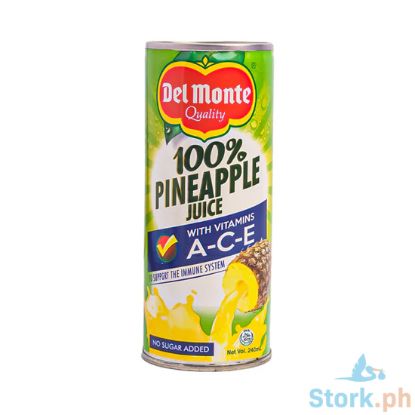 Picture of Del Monte 100% Pineapple Juice With Vitamins A-C-E 220ml