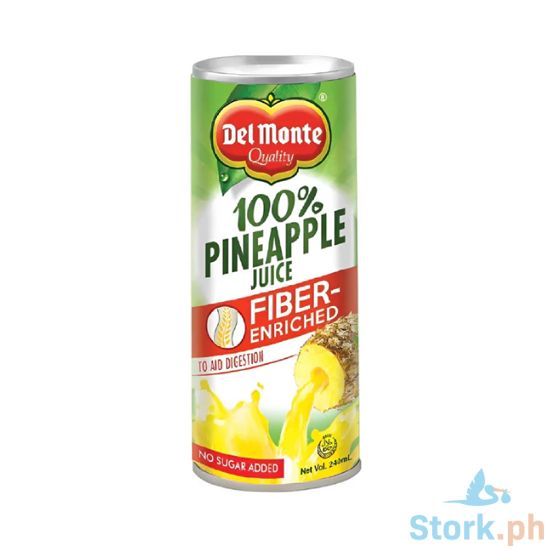 Picture of Del Monte Pineapple Juice Fiber Enriched 100% 220ml