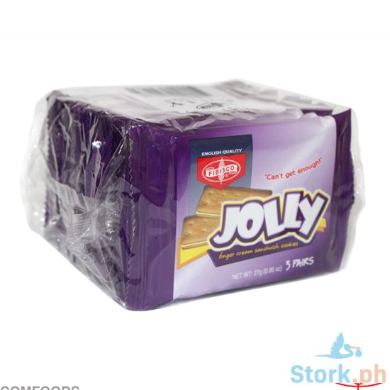 Picture of Fibisco Jolly Finger Cream Sandwich Cookies 27g x 10 Packs