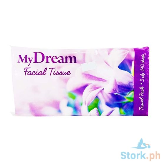 Picture of My Dream Facial Tissue Travel Pack 2-Ply 140 Sheets