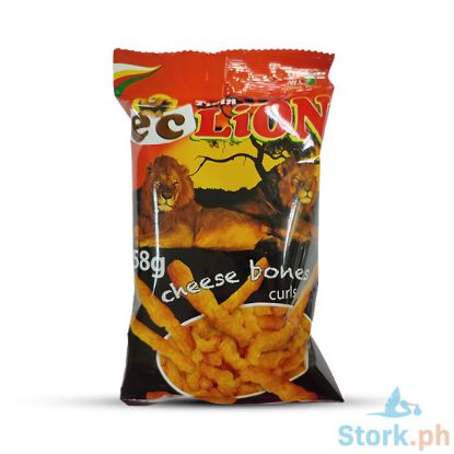 Picture of W.L. Foods EC Twin Lion Cheese Bones Curls 58g