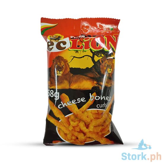 Picture of W.L. Foods EC Twin Lion Cheese Bones Curls 58g